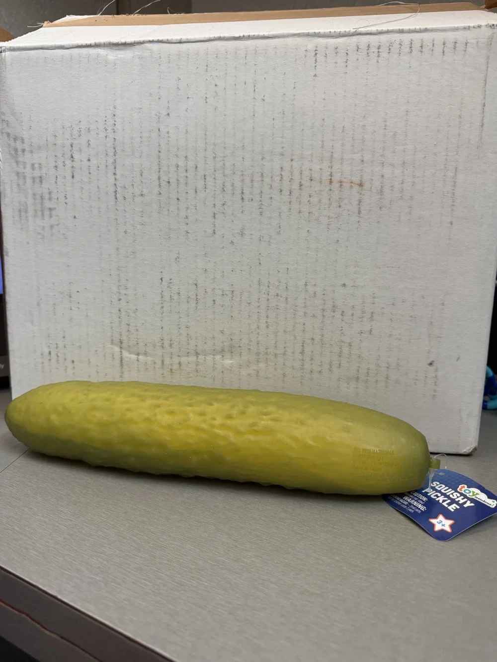 Toymendous Jumbo Squishy Pickle - Squeezy Sensory Stress Relief Toy - NWT